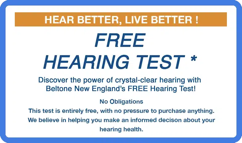 Image text of Free Hearing Test with Beltone New England